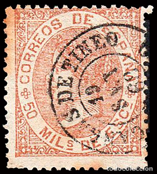 Sellos: Asturias - Edi o 96 - 50 mil&eacute;simas - Mat Fech. Tp. II &rdquo;Cangas de Tineo&rdquo;