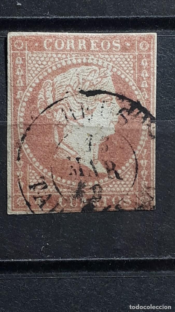 Sellos: ESPA&Ntilde;A. A&Ntilde;O 1856. &deg;. Edifil 48 - Foto 1