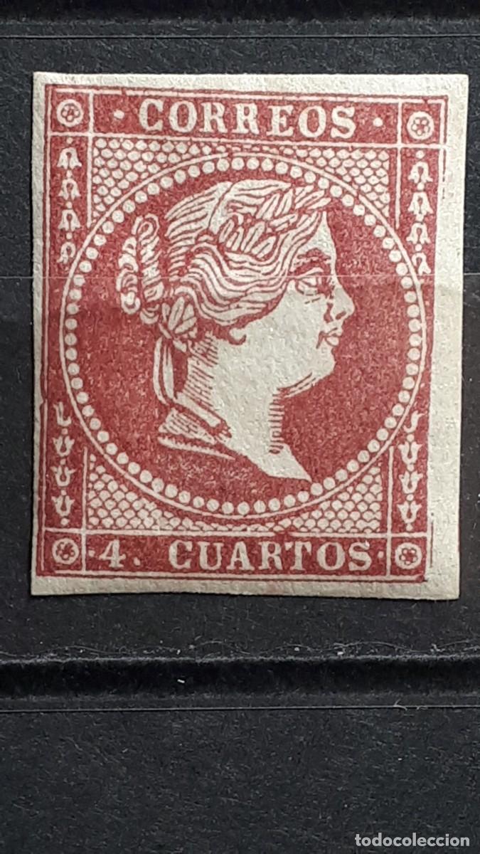Sellos: ESPA&Ntilde;A. A&Ntilde;O 1855. *. Edifil 48C - Foto 1