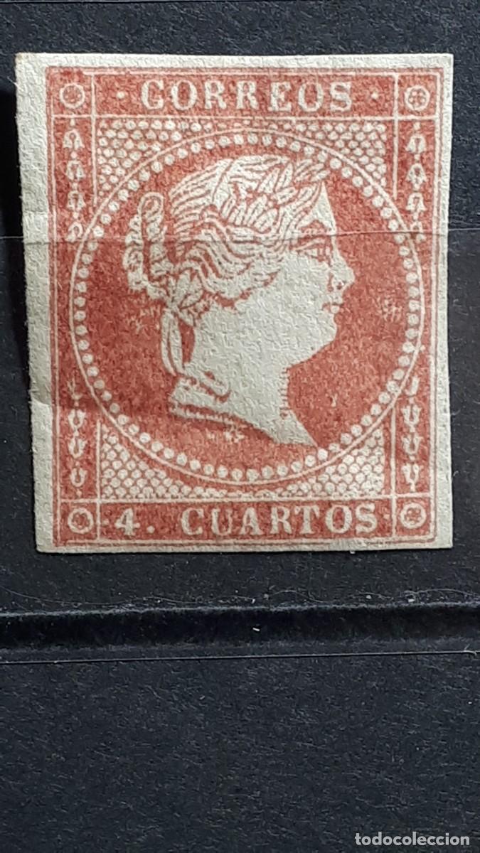 Sellos: ESPA&Ntilde;A. A&Ntilde;O 1855. *. Edifil 48A - Foto 1