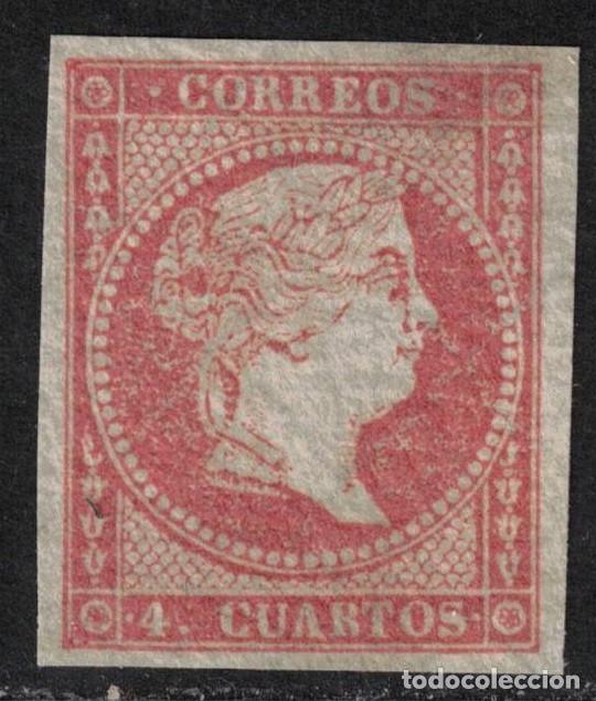 Sellos: ESPA&Ntilde;A - ISABEL II * 44 - A&Ntilde;O 1855 - LUJO