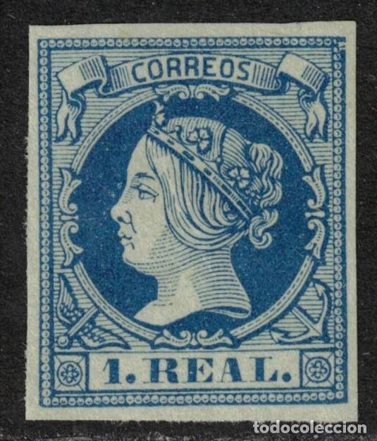 Sellos: ISABEL II * 55 - A&Ntilde;O 1860 - PIEZA DE LUJO - PRECIO EN CATALOGO: 370 EUROS