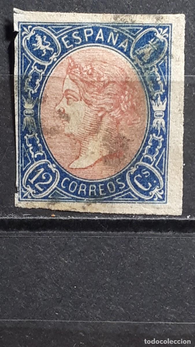 Sellos: ESPA&Ntilde;A. A&Ntilde;O 1865. &deg;. Edifil 70