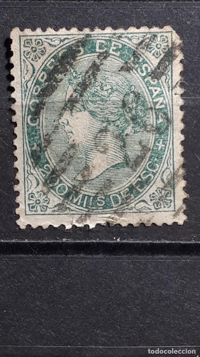 Sellos: ESPA&Ntilde;A. A&Ntilde;O 1868. &deg;. Edifil 100 - Foto 1