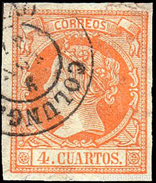 Sellos: Asturias - Edi o 52 - 4 cuartos - Mat Fech. Tp. II &rdquo;Colunga&rdquo;