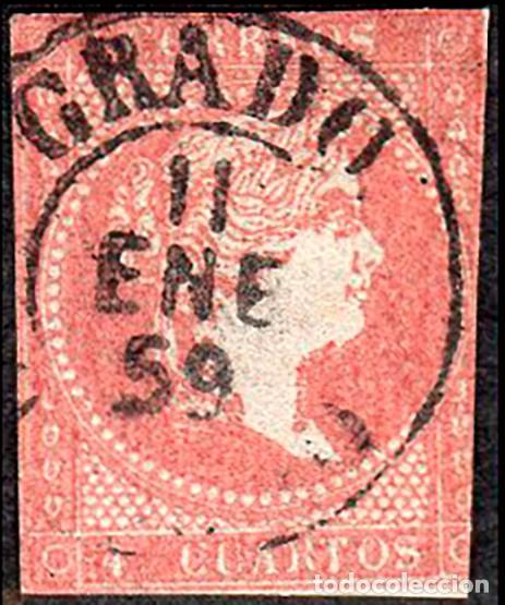 Sellos: Asturias - Edi o 48 - 4 cuartos - Mat Fech. Tp. I &rdquo;Grado&rdquo;