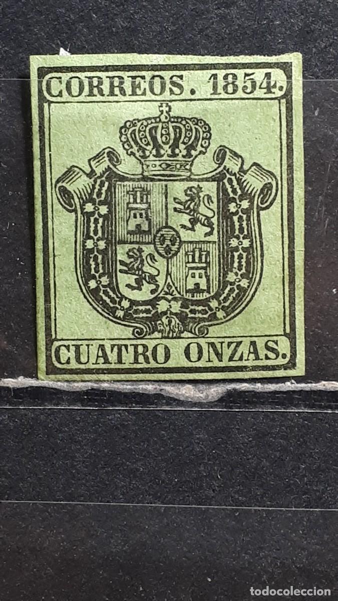 Sellos: ESPA&Ntilde;A. A&Ntilde;O 1854. (*). Edifil 30