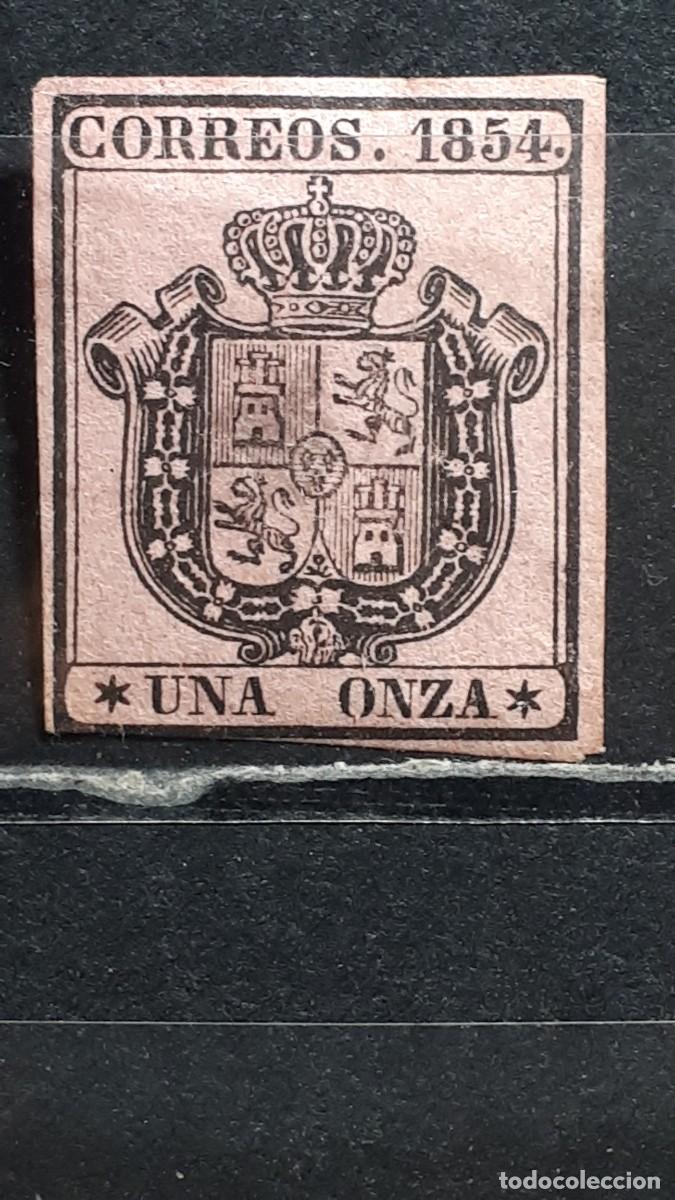 Sellos: ESPA&Ntilde;A. A&Ntilde;O 1854. (*). Edifil 29