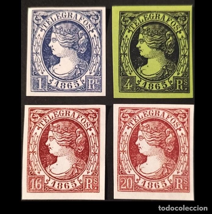 Sellos: Edifil 5-8 MNH Espa&ntilde;a 1865 Telegrafos serie completa