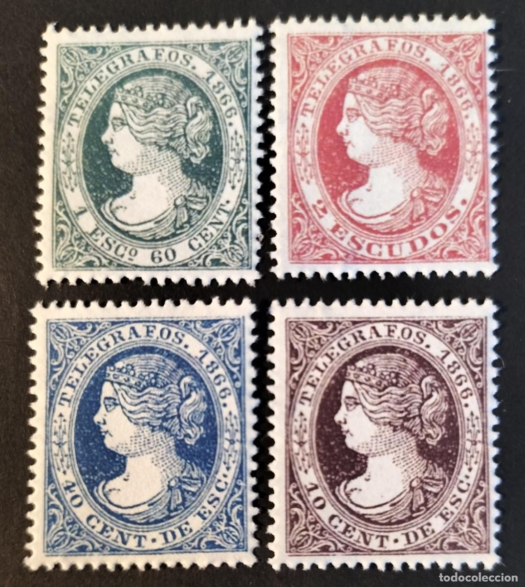 Sellos: Edifil 17-20 MNH Espa&ntilde;a 1867 Telegrafos serie completa