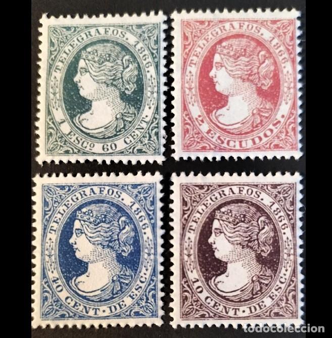 Sellos: Edifil 17-20 MNH Espa&ntilde;a 1867 Telegrafos serie completa