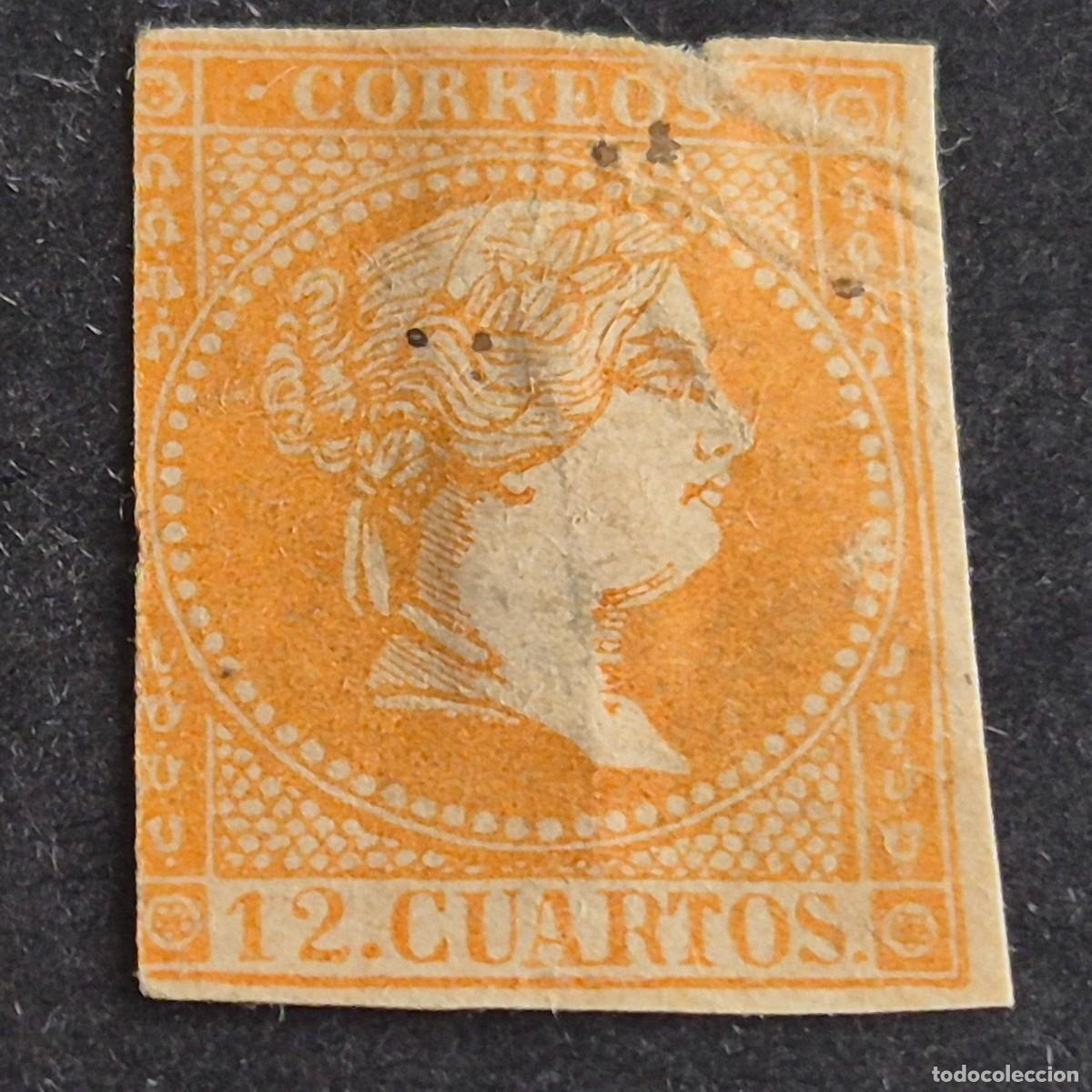 Sellos: ESPA&Ntilde;A, 1856, ISABEL II, SIN FILIGRANA, EDIFIL NE1, NUEVO SIN GOMA, LEER, ( LOTE AR )