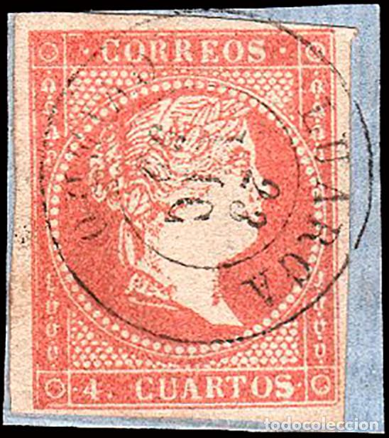 Sellos: Asturias - Edi o 48 - 4 cuartos - Mat Fech Tp. II &rdquo;Luarca&rdquo; - Fragmento