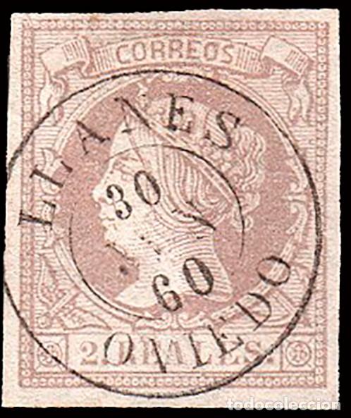 Sellos: Asturias - Edi o 56 - 2 reales - Mat Fech Tp. II &rdquo;Llanes&rdquo;