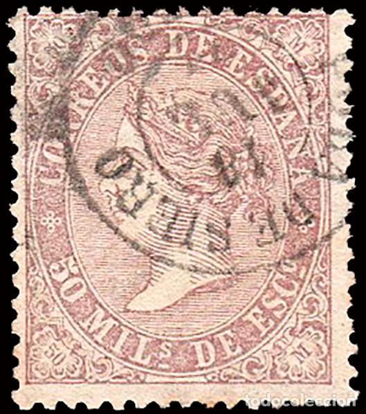Sellos: Asturias - Edi o 98 - 50 mil&eacute;simas - Mat Fech Tp. II &rdquo;Pola de Siero&rdquo;