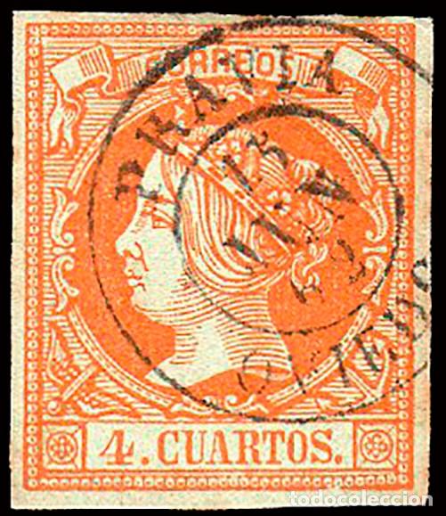 Sellos: Asturias - Edi o 52 - 4 cuartos - Mat Fech. Tp. II &rdquo;Pravia&rdquo;