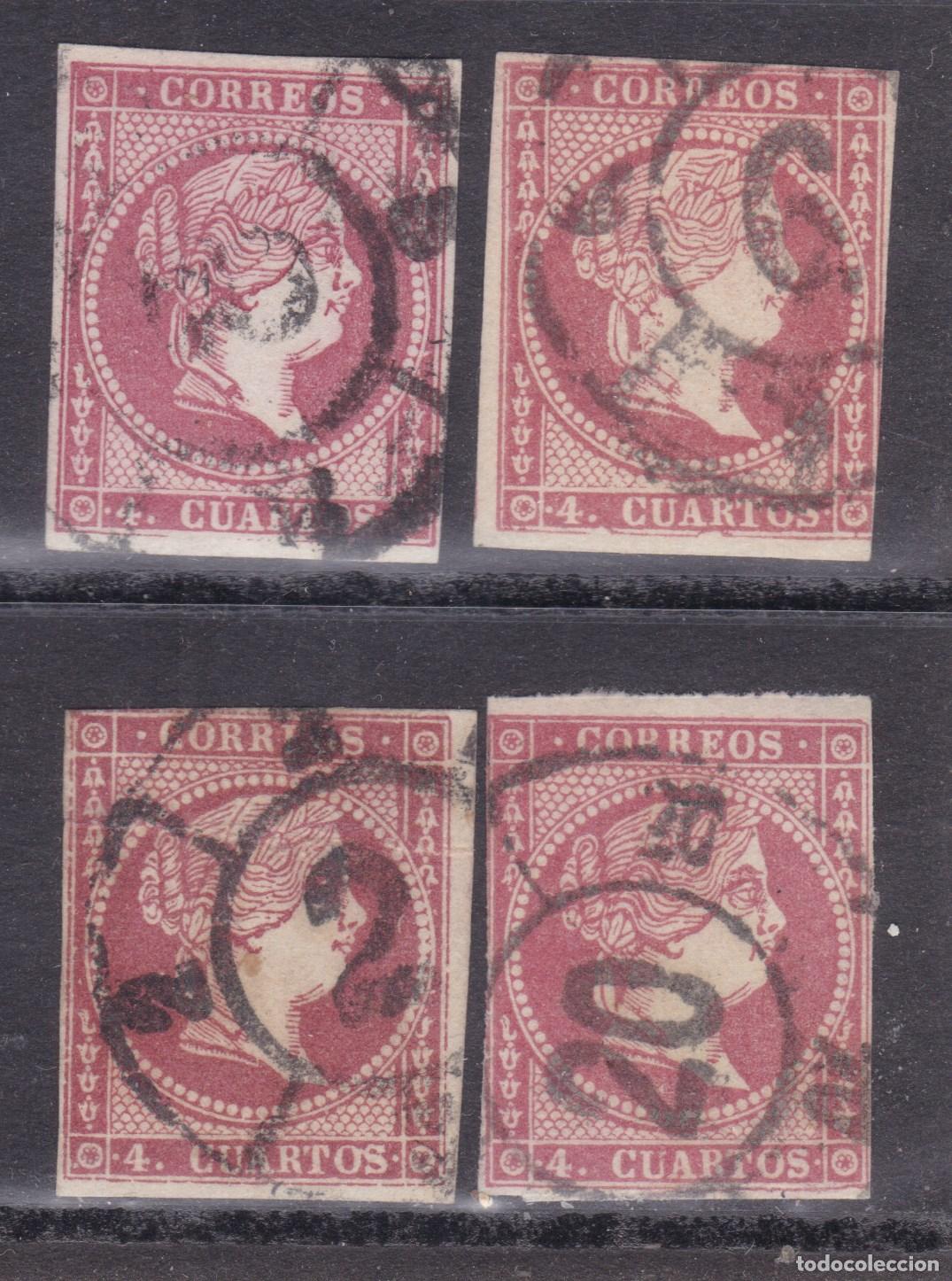 Sellos: FC4-35- Cl&aacute;sicos Edifil 48C (Tipo IV) x 4 Sellos . RUEDAS DE CARRETA +120 euros
