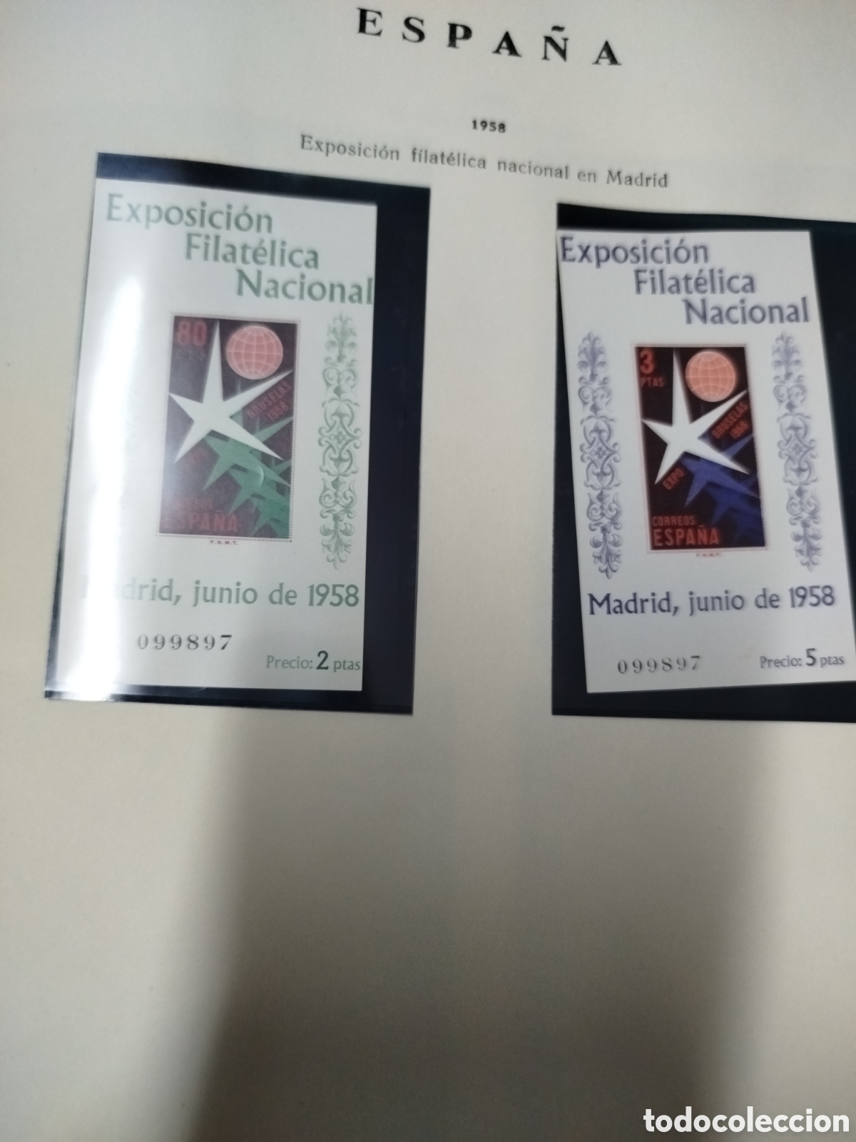 Sellos: Exposici&oacute;n filat&eacute;lica junio 1958