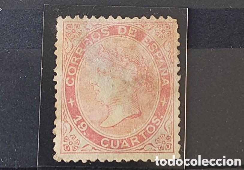 Sellos: 1867 Edifil 90* con certificado de autenticidad