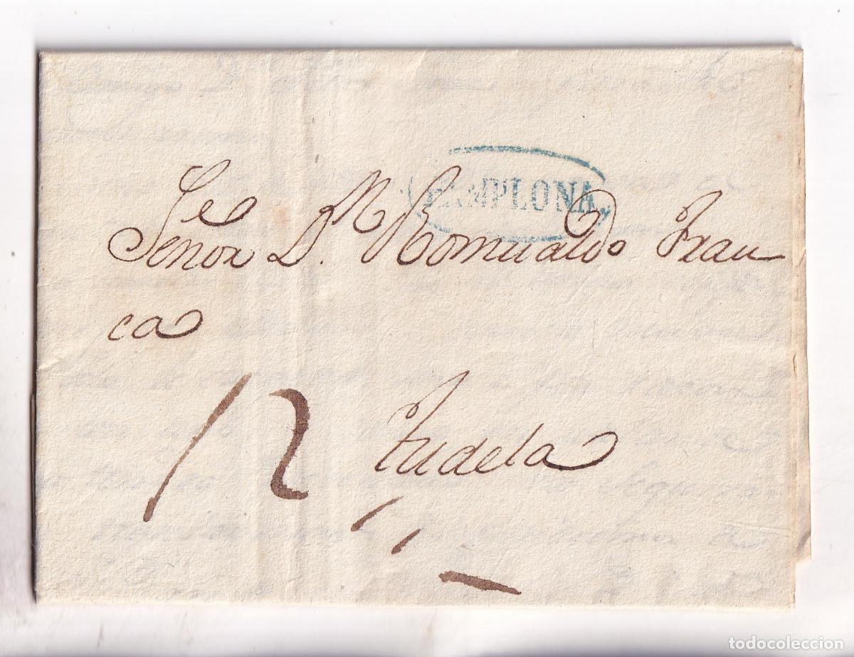Sellos: SOBRE. TOLOSA. GUIP&Uacute;ZCOA. PA&Iacute;S VASCO. 1868. A CARRI&Oacute;N DE LOS CONDES. PALENCIA