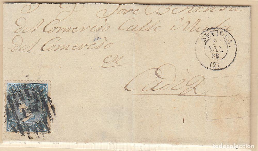 Sellos: EDIFIL N&ordm; 75.PARRILLA N&ordm; 7-CARTA-SEVILLA-
