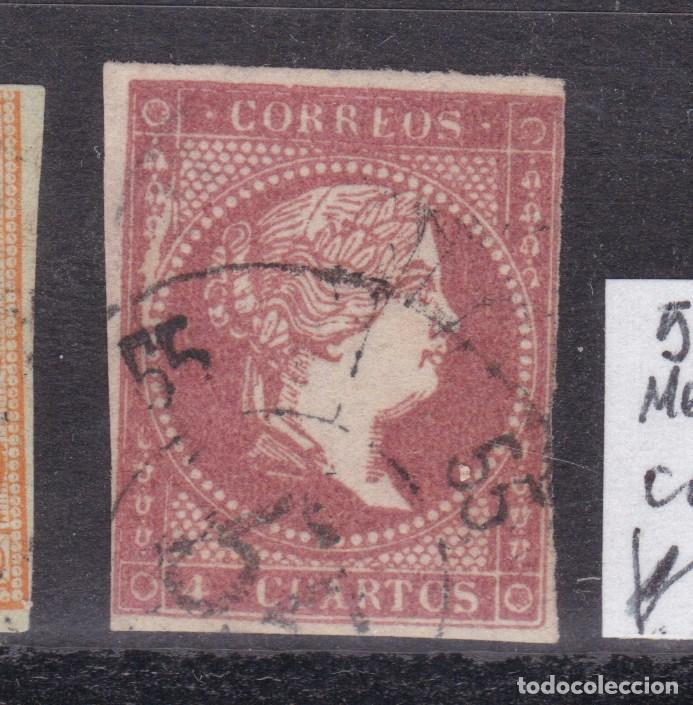 Sellos: AA9-Cl&aacute;sicos Edifil 48 Rueda Carreta 55 MEDINA . Variedad Clich&eacute;