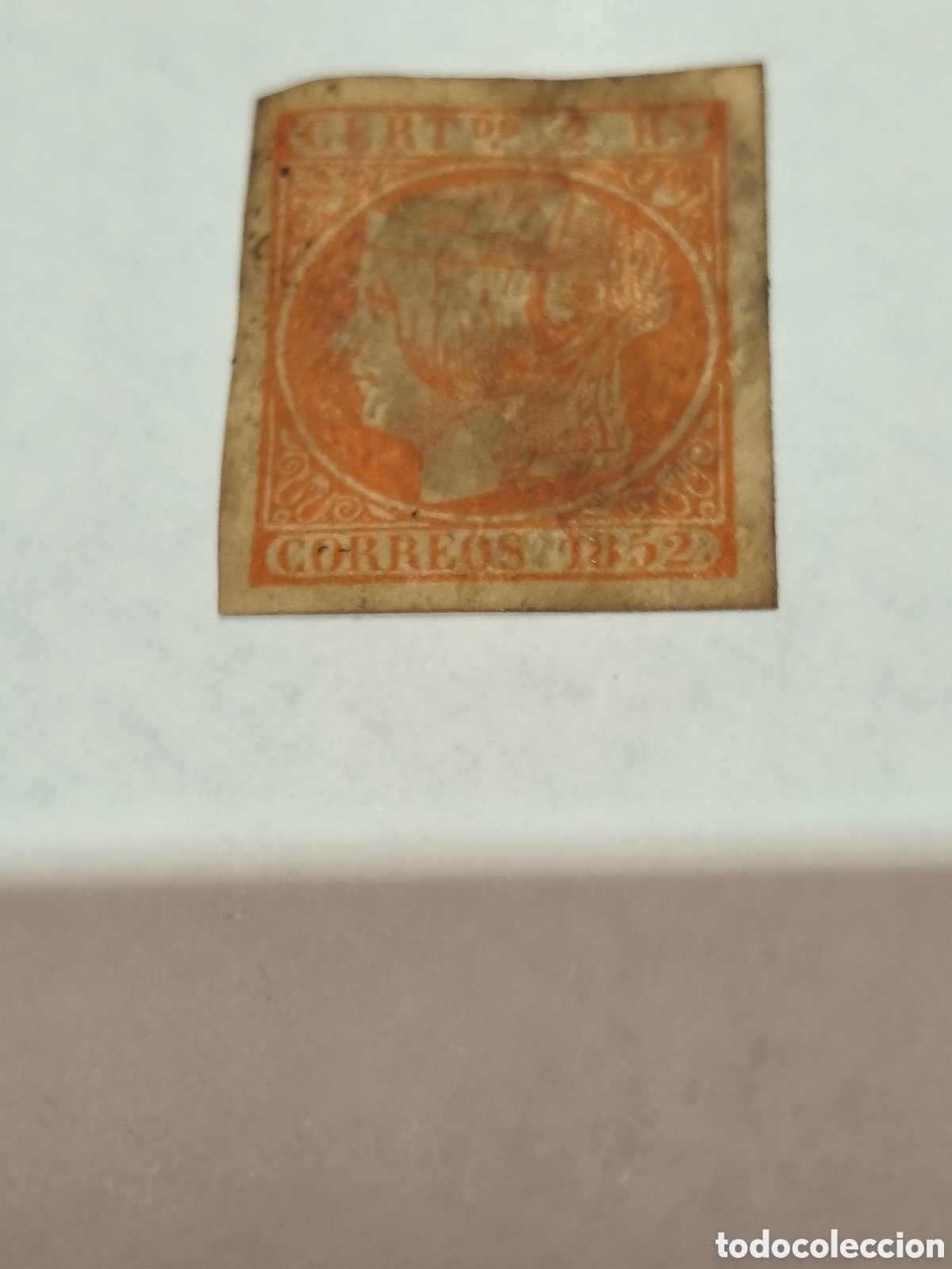 Sellos: Sello cl&aacute;sico de Espa&ntilde;a n 14 nuevo con goma** ,2 reales rojo ver