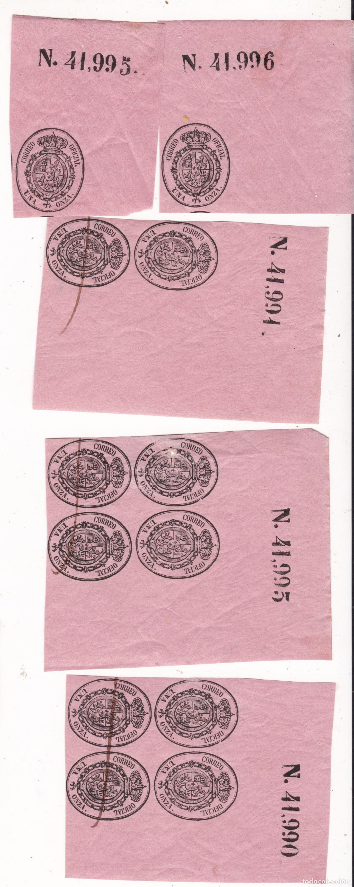 Sellos: FC4-139-Cl&aacute;sicos Edifil 36 x 5 Bloques **con NUMERCION (Una Repetida?)