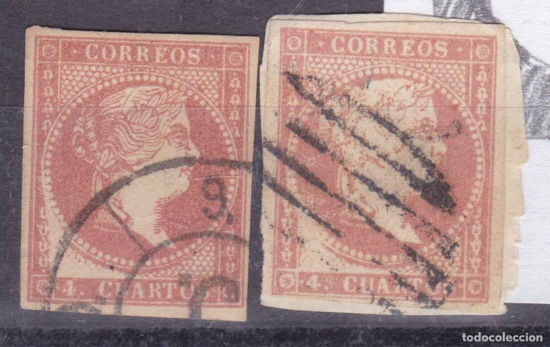 Sellos: AA13- Cl&aacute;sicos Edifil 48 x 2. Usados Variedad CLICHE . Gran Defecto Impresi&oacute;n