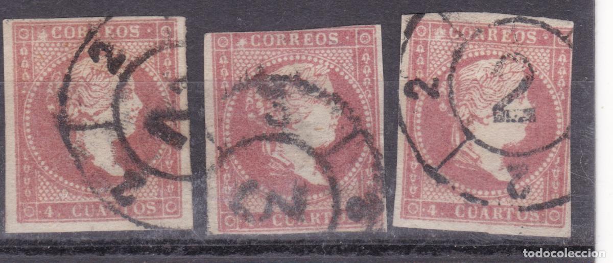 Sellos: AA13- Cl&aacute;sicos Edifil 48 x 3. Usados Variedad CLICHE .