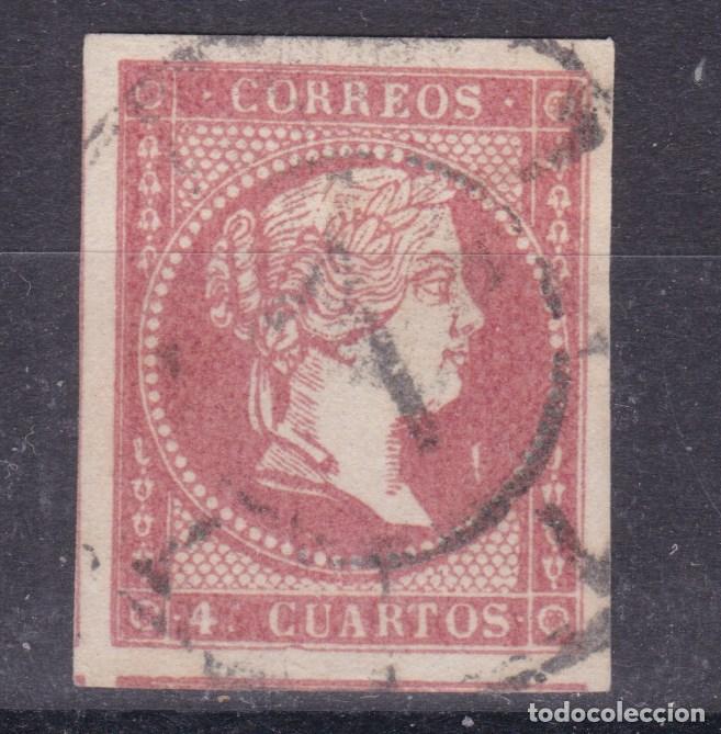 Sellos: AA14- Cl&aacute;sicos Edifil 48 . Usado Variedad CLICHE .Rueda Carreta 7