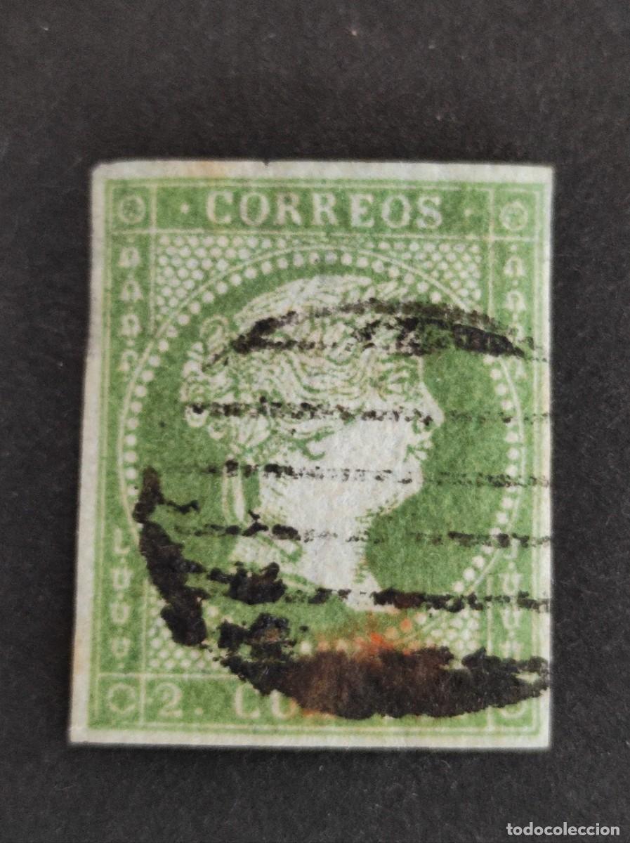 Sellos: ESPA&Ntilde;A.1855, Isabel II, E- 39 - FILIGRANA LAZOS. FOTO. 833