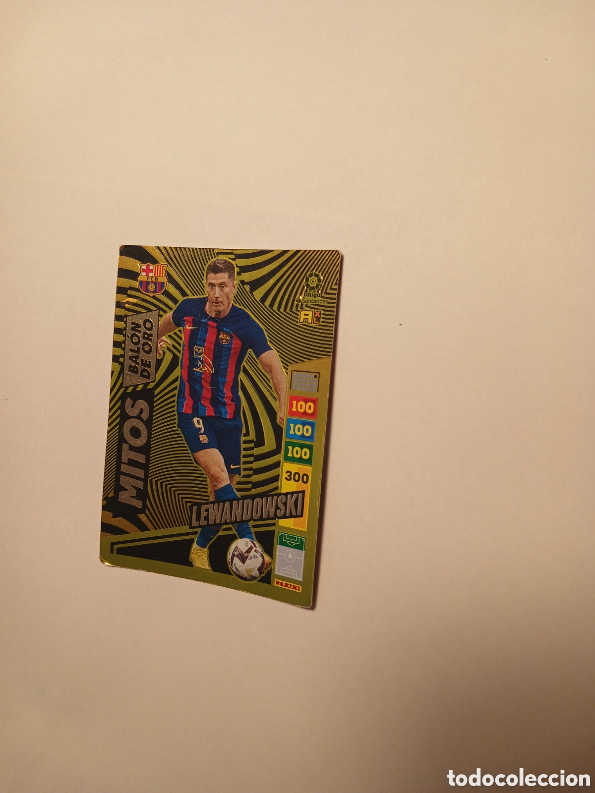 Sellos: Carta LALIGA panini 23-24 Lewandoski