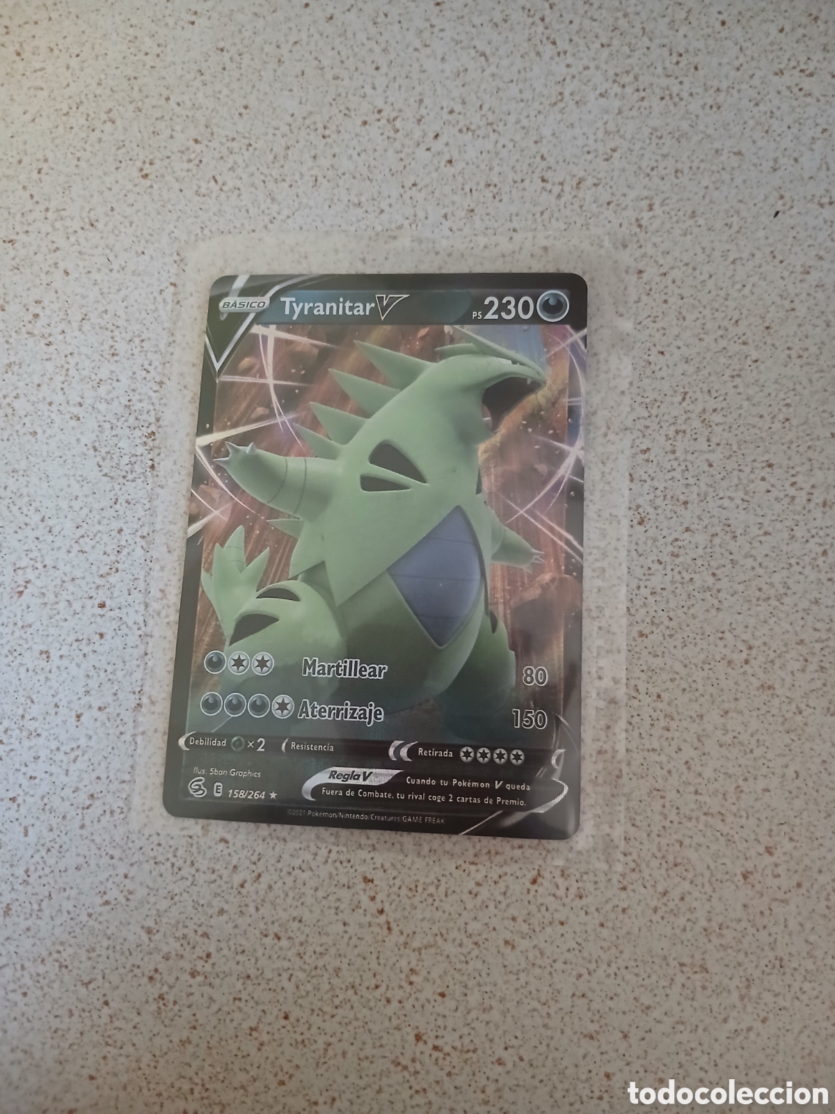 Sellos: TyranitarV carta pokemon