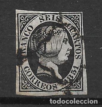 Sellos: espa&ntilde;a 1851 edifil 6 usado - 34/7