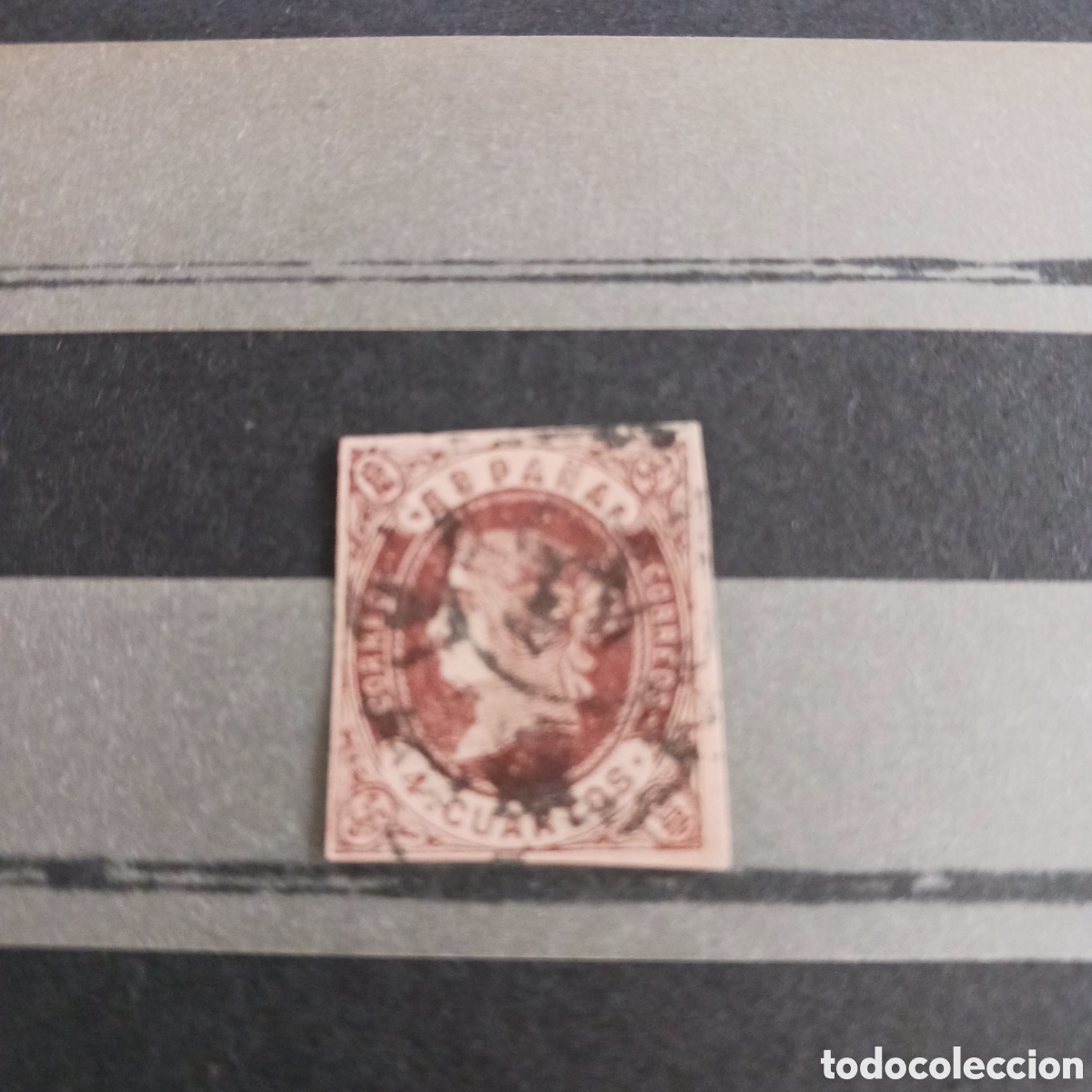 Sellos: Sello de Isabel II n.58 de 4 Cuartos - Foto 2