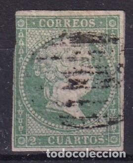Sellos: PC20 Sellos Espa&ntilde;a a&ntilde;o 1856 Edifil 43&ordm; sello original en usado v.c. 345 &euro;