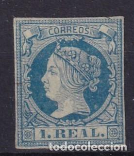 Selos: PC25 Sellos Espa&ntilde;a a&ntilde;o 1860/61 Edifil 55* sello original en NUEVO v.c. 385 &euro;