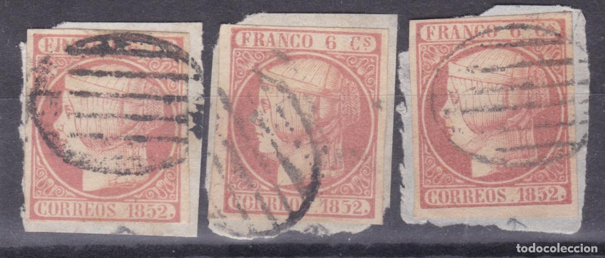 Sellos: AA5-Cl&aacute;sicos Edifil 12it x 3 Sellos Usados VARIEDAD