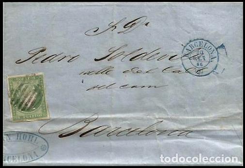 Sellos: CARTA EDIFIL 47 INTERIOR BARCELONA