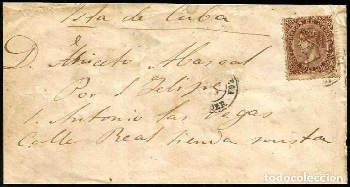 Sellos: CARTA EDIFIL 99 TORRELAVEGA-CUBA