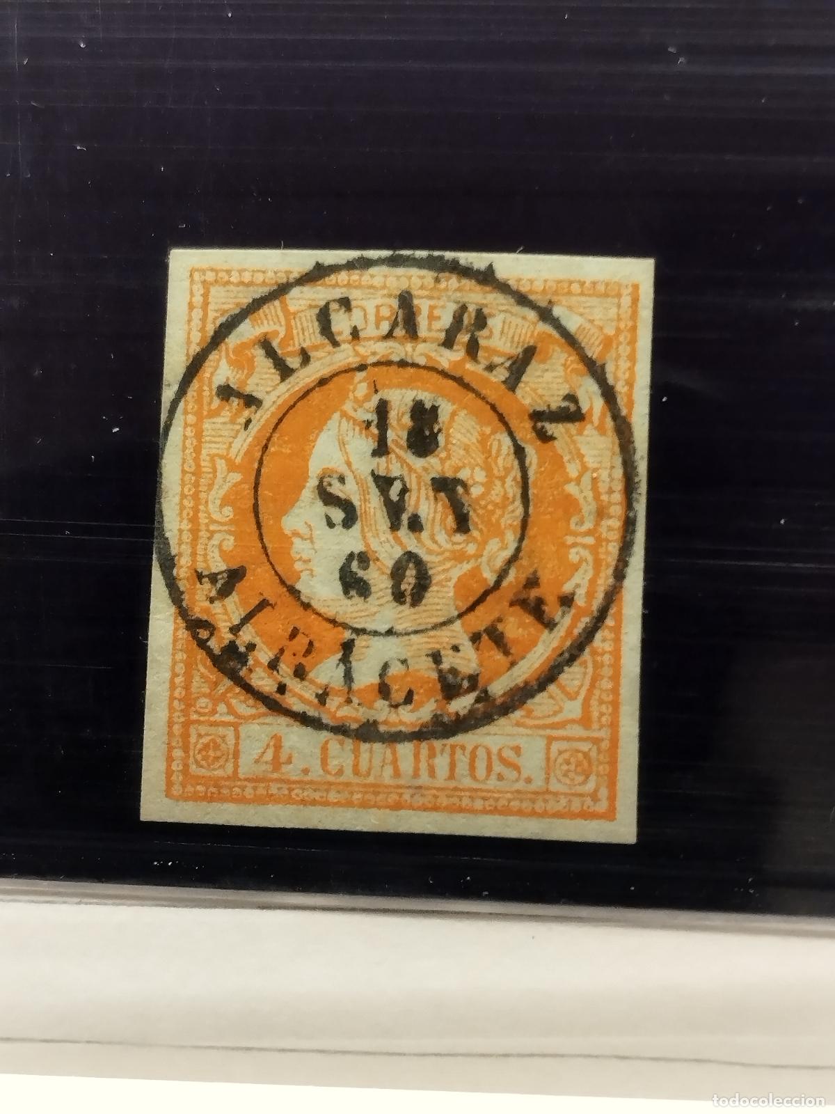 Stamps: FAC ESPA&Ntilde;A. EDIFIL 52. FECHADOR DE ALCARAZ. ALBACETE. LUJO