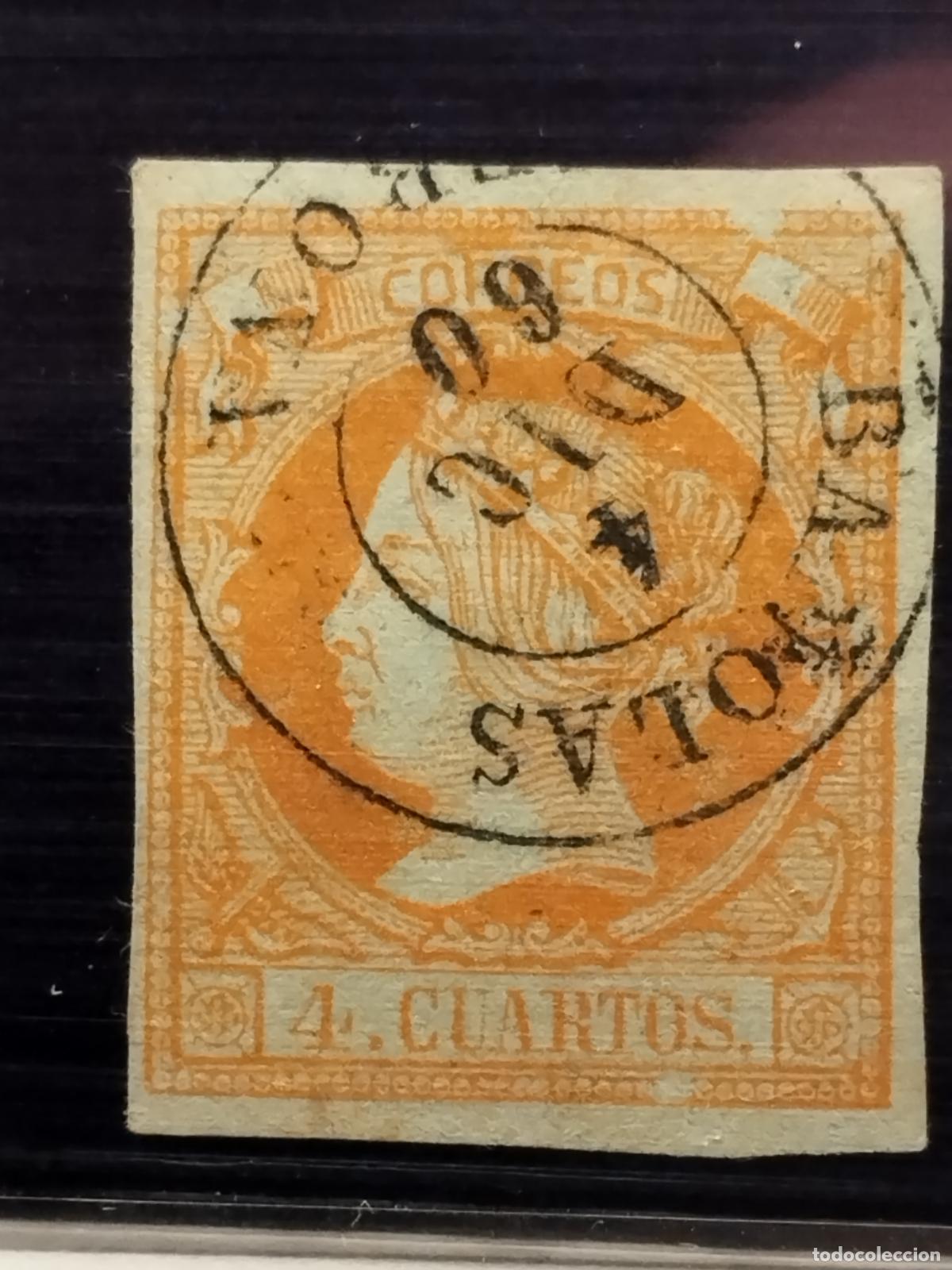 Briefmarken: FAC ESPA&Ntilde;A. EDIFIL 52. FECHADOR DE BA&Ntilde;OLAS. GERONA. MUY BONITO Y RARO.