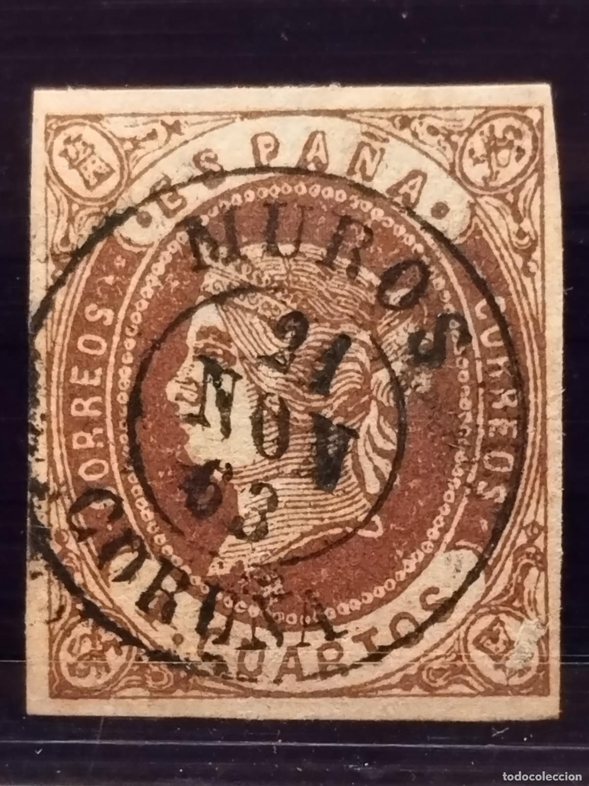 Briefmarken: FAC ESPA&Ntilde;A. EDIFIL 58. FECHADOR TIPO II DE MUROS. CORU&Ntilde;A. MUY BONITO.