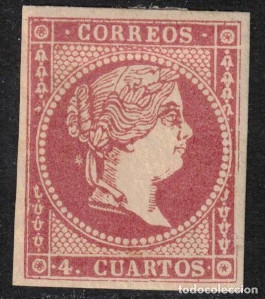 Sellos: ESPA&Ntilde;A - ISABEL II - * 48A - A&Ntilde;O 1855 - MH - LUJO