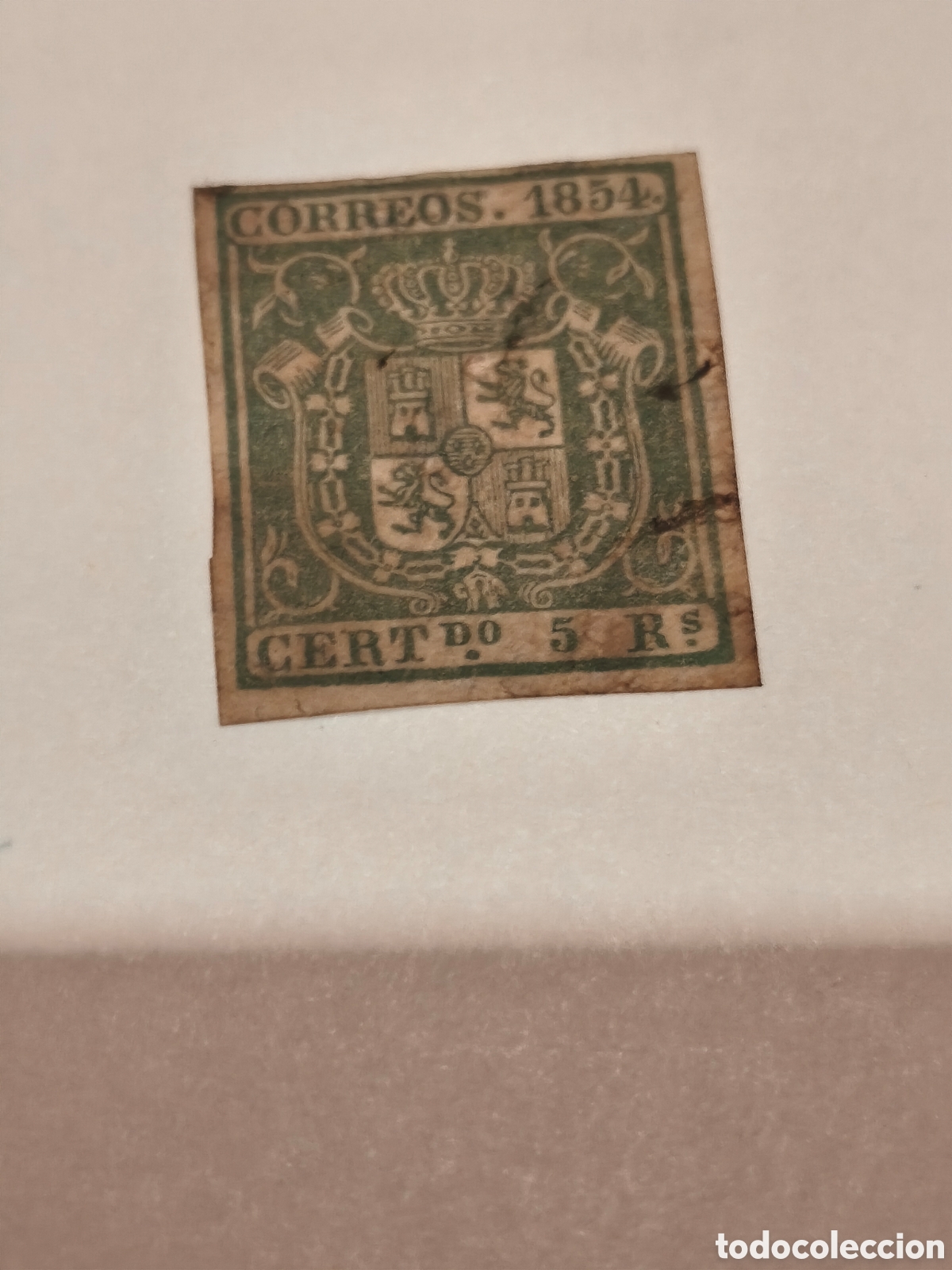 Sellos: Sello clasicobde Espa&ntilde;a n 26 usado ,5; reales verde escaso ver imagenes