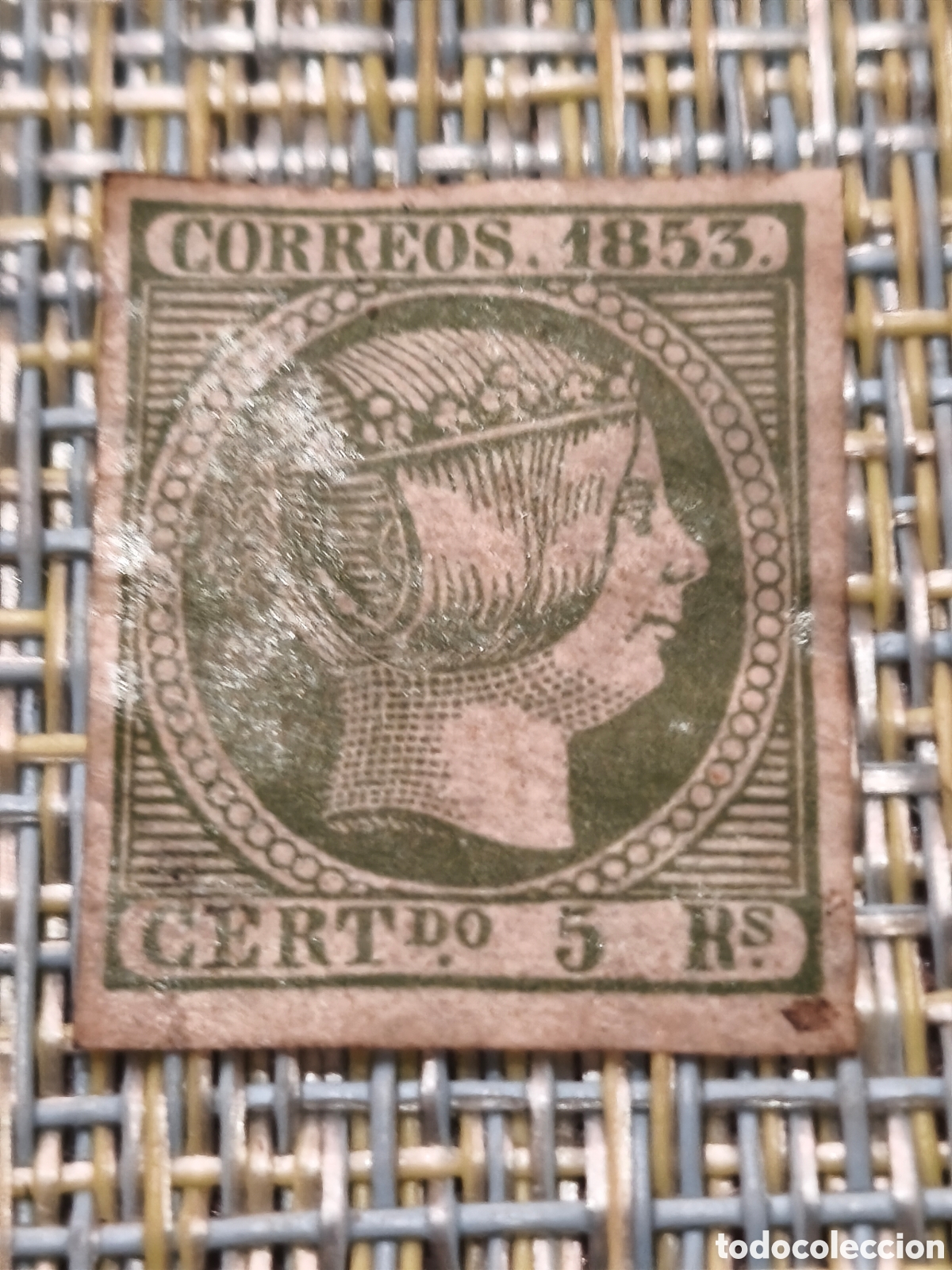 Sellos: Sello cl&aacute;sico de Espa&ntilde;a n 20 nuevo con goma** muy escaso ,5 reales verde ver imagenes