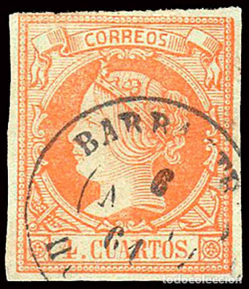 Sellos: Huesca - Edi o 52 - 4 cuartos - Mat Fech. Tp. II &rdquo;Barbastro&rdquo;