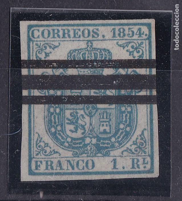 Sellos: AA12-Cl&aacute;sicos Edifil 34A. Barrado. LUJO.