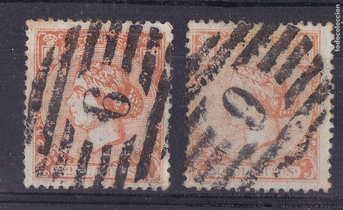Sellos: AA12-Cl&aacute;sicos Edifil 82. x 2 Variedad de COLOR . Perfectos Bien Centrados